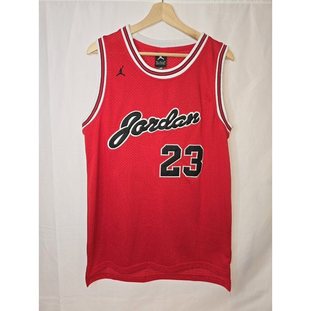 Michael Jordan Jersey #23 Red Size Medium Mens/Unisex
